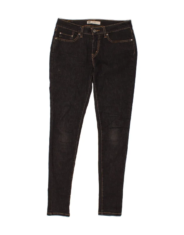 LEVI'S Womens Jegging Jeans W30 L32 Black Cotton Cozy Tencel Blend Denim Jeans