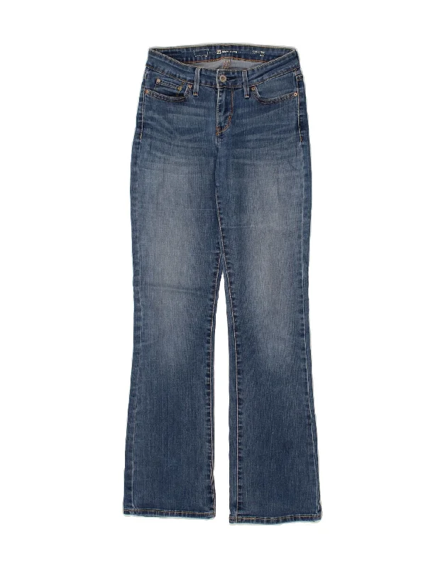 LEVI'S Womens Slight Curve Classic Rise Bootcut Jeans W25 L32 Blue Cotton Casual Bootcut Ripped Jeans LEVI'S Womens Slight Curve Classic Rise Bootcut Jeans W25 L32 Blue Cotton Casual Bootcut Ripped Jeans