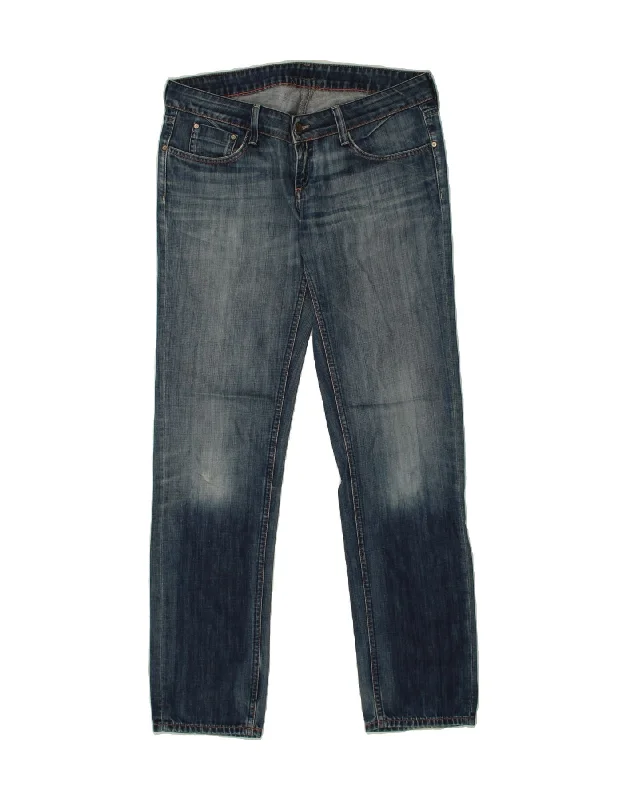 MELTIN' POT Womens Slim Jeans W30 L32  Blue Cotton Elegant Dark-Wash Bootcut Jeans