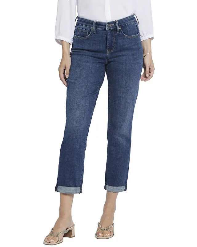 NYDJ Margot Olympus Girlfriend Jean Fashionable Button-Front Jeans