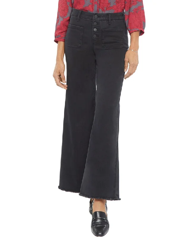 NYDJ Patchie Trinity Wide Leg Jean Trendy Low-Rise Slim Jeans