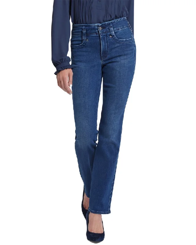 NYDJ Petite Marilyn Rendezvous Straight Leg Jean Trendy Skinny High-Waist Jeans
