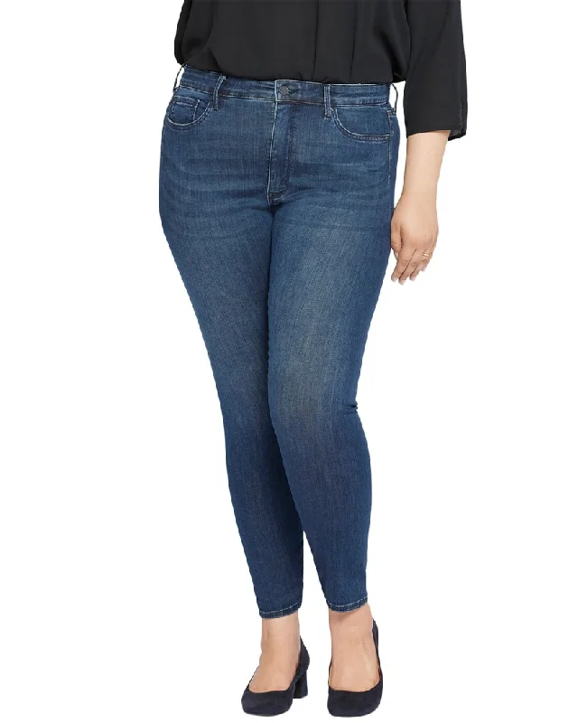 NYDJ Plus Seamless High-Rise Ami Skinny Jean Trendy Paperbag Waist Jeans