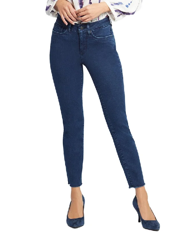 NYDJ Sheri Mystique Ankle Jean Chic Rolled Cuff Denim Jeans
