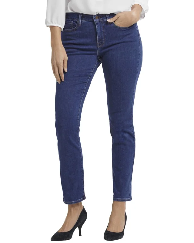 NYDJ Sheri Quinn Slim Jean Trendy Button-Up High-Waist Jeans