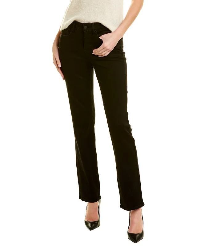 NYDJ Straight Black Crop Jean Stylish Slim Fit Denim