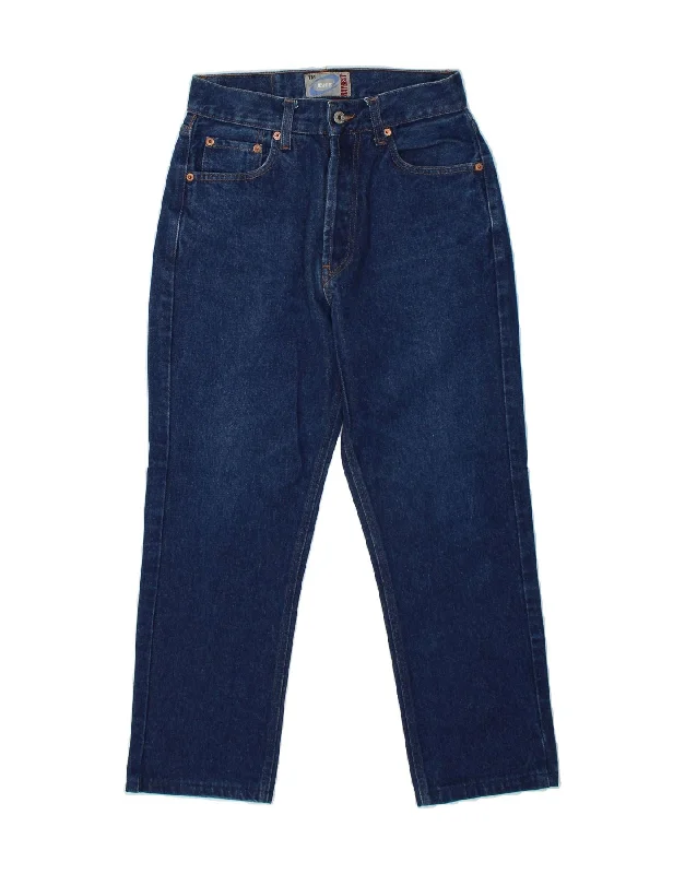 RAYBEST Womens High Rise Straight Jeans IT 42 Medium W26 L26 Navy Blue Fashionable Relaxed Fit Denim RAYBEST Womens High Rise Straight Jeans IT 42 Medium W26 L26 Navy Blue Fashionable Relaxed Fit Denim