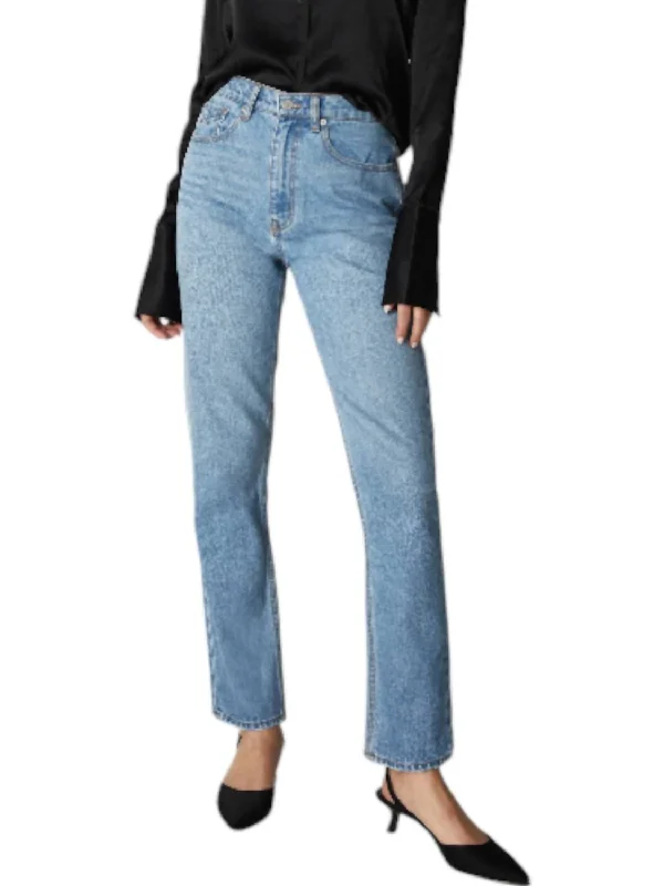 Sloane Cigarette Jeans In Miracle Mile Elegant High-Waisted Flared Jeans