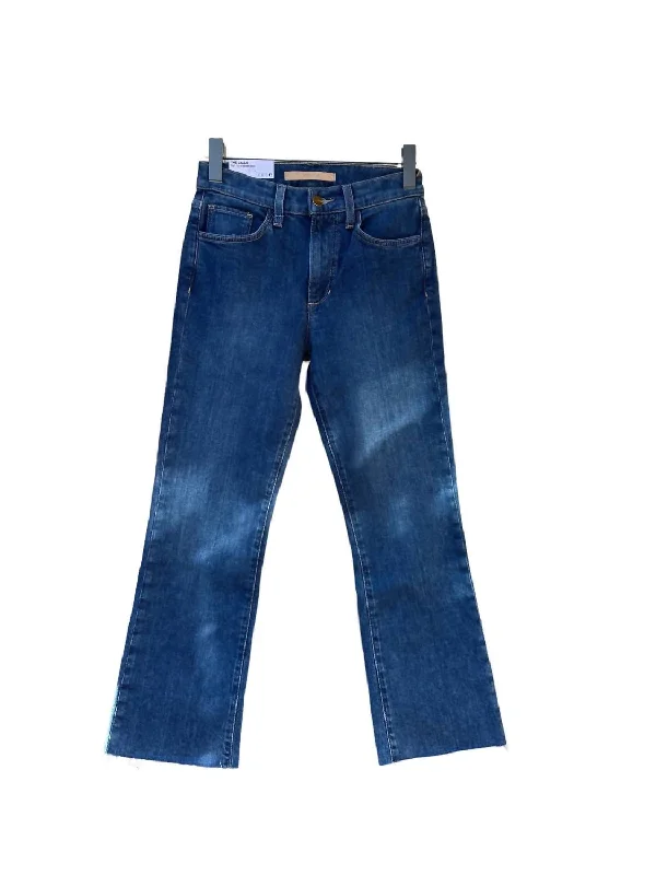 Women's Callie High Rise Boot Crop Jeans In Congratulations Fashionable Button-Front Jeans Women's Callie High Rise Boot Crop Jeans In Congratulations Fashionable Button-Front Jeans