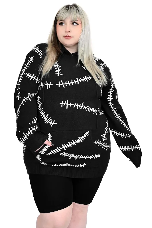 9 Lives Hoodie Sweater - Glow in the Dark! Elegant Classic Vintage