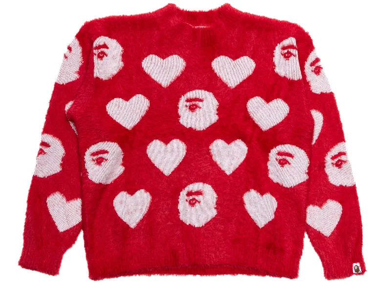 A Bathing Ape I Love Bape Monogram Wool Mix Sweater Wool Sweater Cotton Sweater Cashmere Sweater A Bathing Ape I Love Bape Monogram Wool Mix Sweater Wool Sweater Cotton Sweater Cashmere Sweater