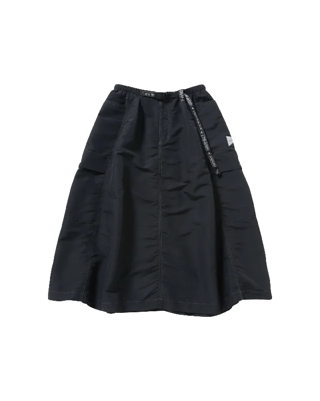 And Wander Ripstop Voyager Skirt - Black corduroy skirt cozy
