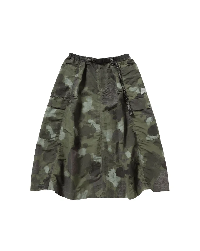 And Wander Ripstop Voyager Skirt - Camo slim fit skirt