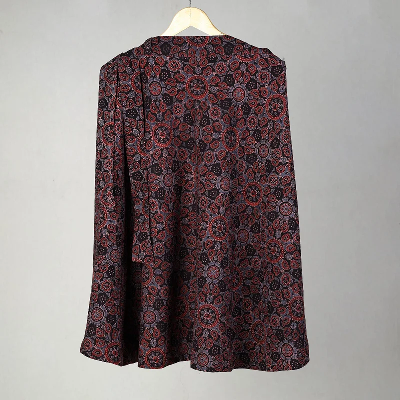 Multicolor - Block Print Cotton Wrap Around Ajrakh Skirt 02 linen skirt light