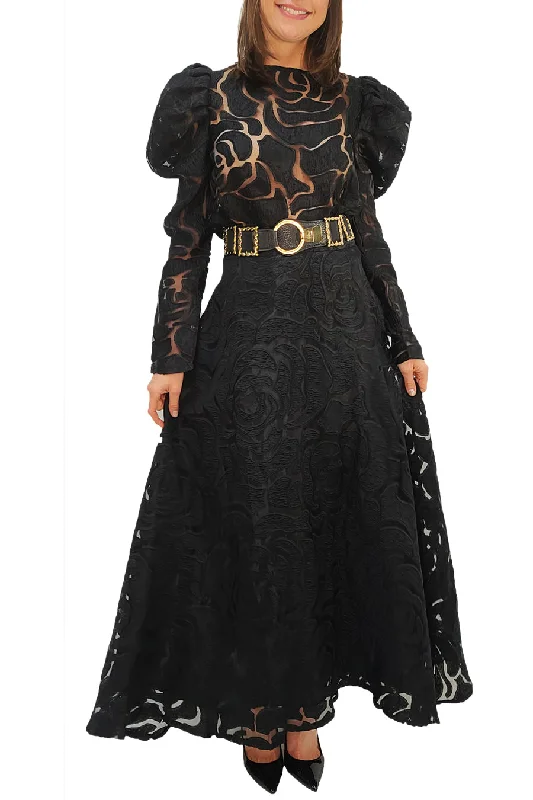 C31501 SKIRT (BLK, GOLD) (SMALL ONLY) cashmere skirt plush
