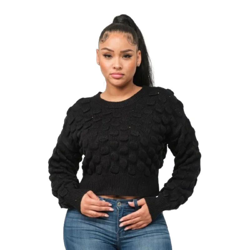 Checker Sweater Top Turtle Neck Boat Neck Asymmetrical Neck