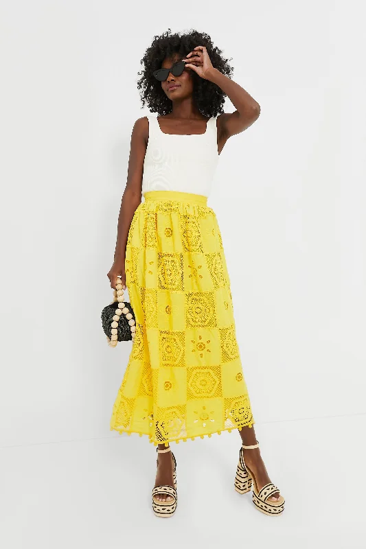 Dandelion Lamar Skirt silk skirt luxurious