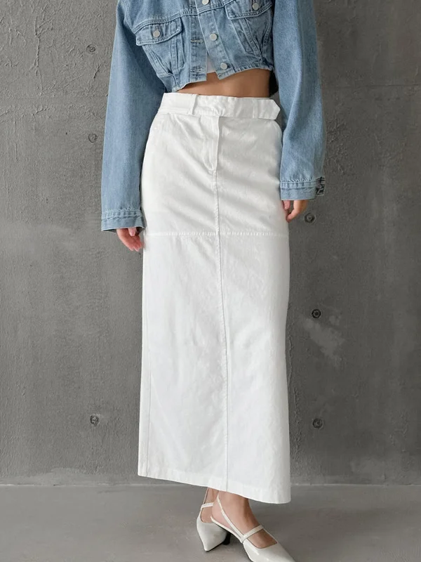 BerryBetty - Essence Slit Maxi Skirt athletic skirt fit