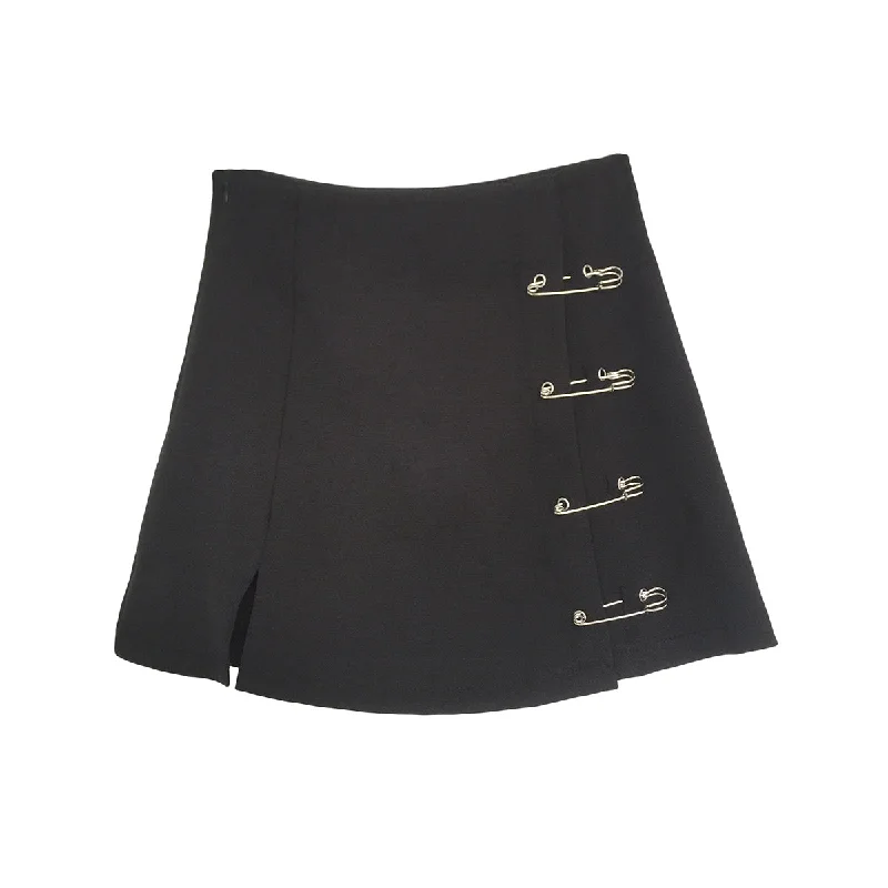 Rock Style Mini Skirt patchwork skirt art