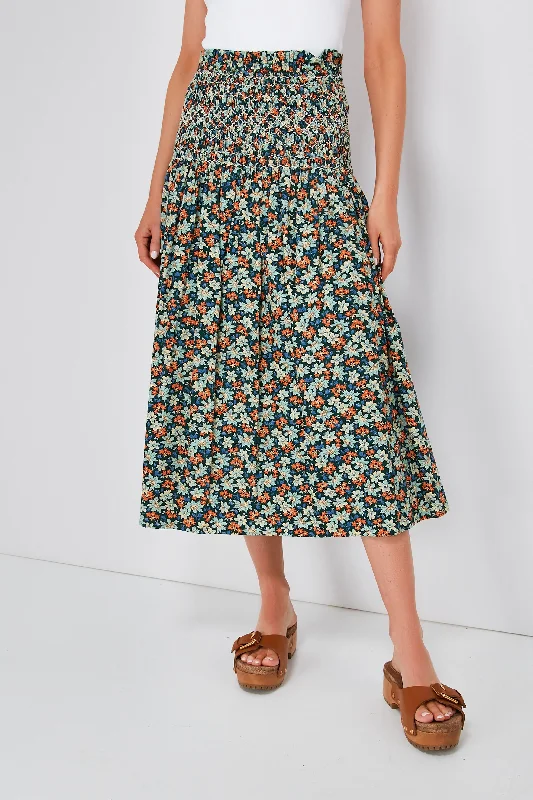 Forrest Floral Peggy Skirt chiffon skirt floaty