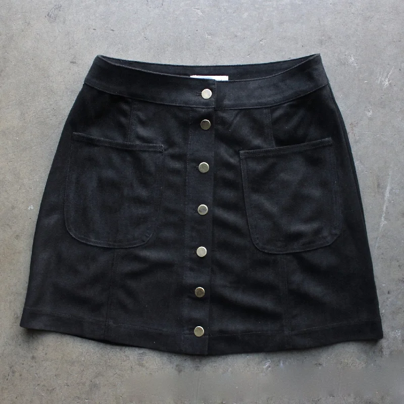 High Standards Suede Skirt in More Colors casual skirt length