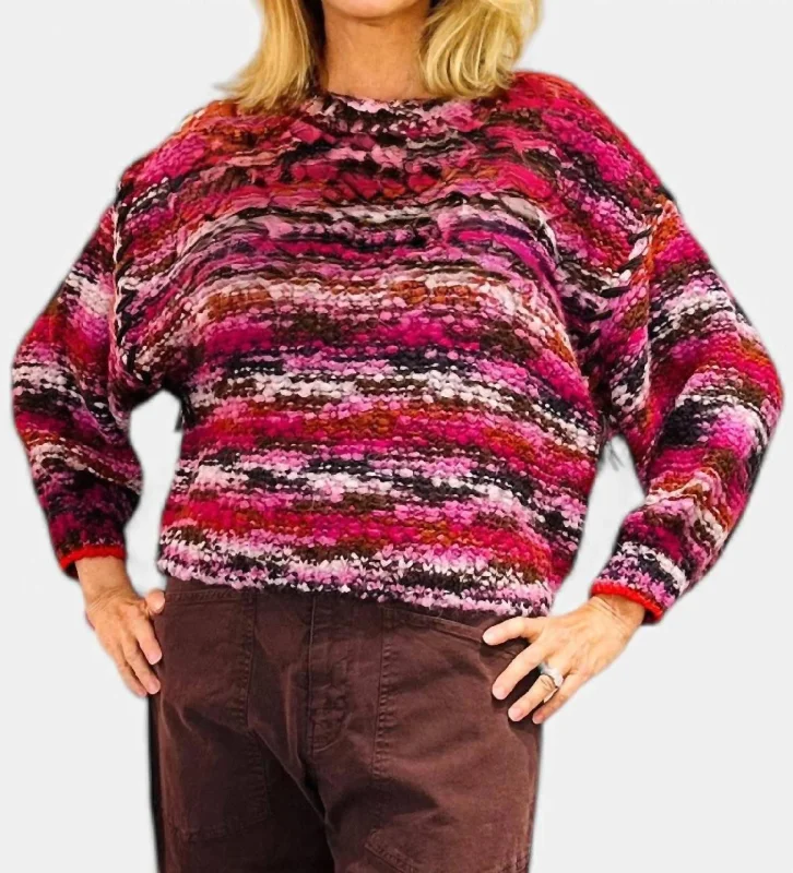 Highland Pullover Sweater In Berry Long Sweater Short Sweater Cropped Sweater