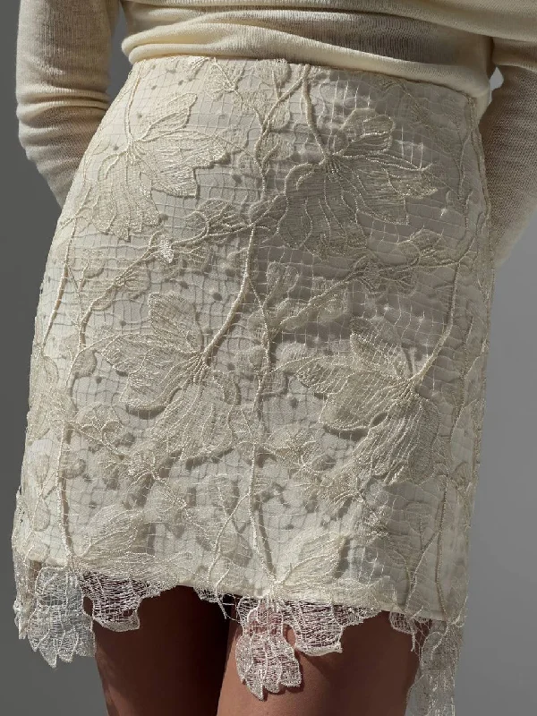 Lace Detail Mini Skirt summer skirt style