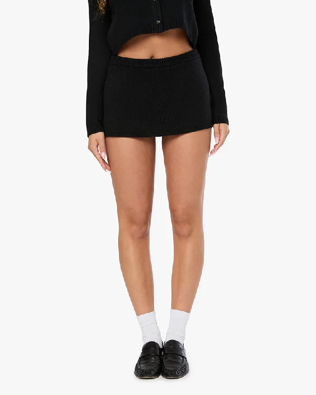 Mini Sweater Skort Striped Floral Plaid