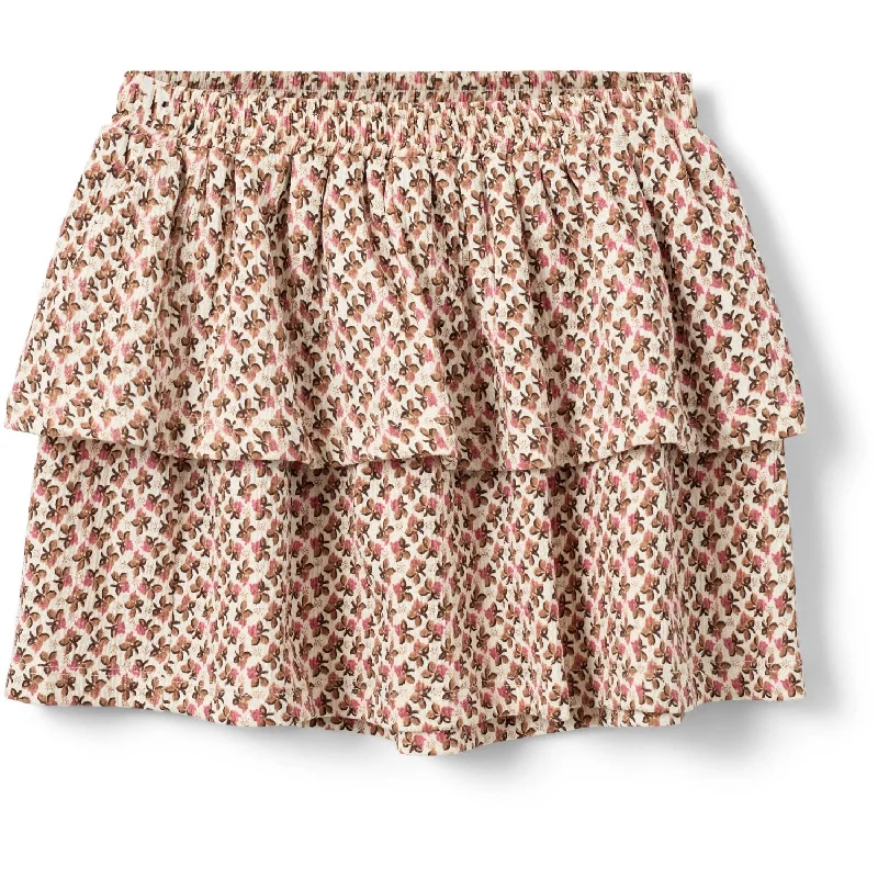 Sofie Schnoor Aop Flower Skirt pleated skirt texture