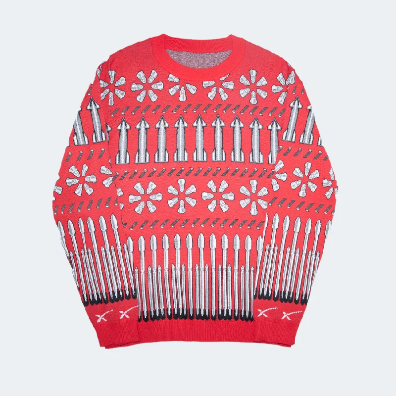 UNISEX VEHICLE HOLIDAY SWEATER Transparent Opaque Sheer