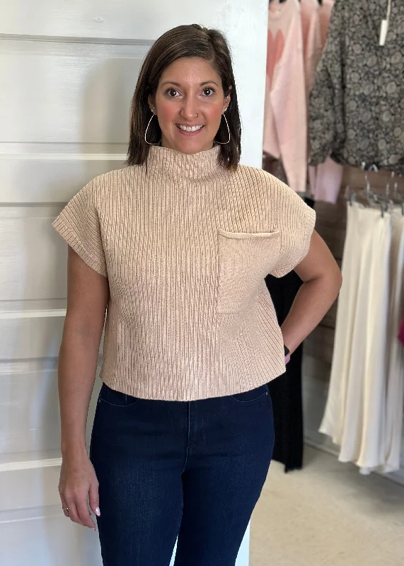 Sweet Sweater of Possibilities | Bone Terry Blend Velvet Blend Canvas Blend