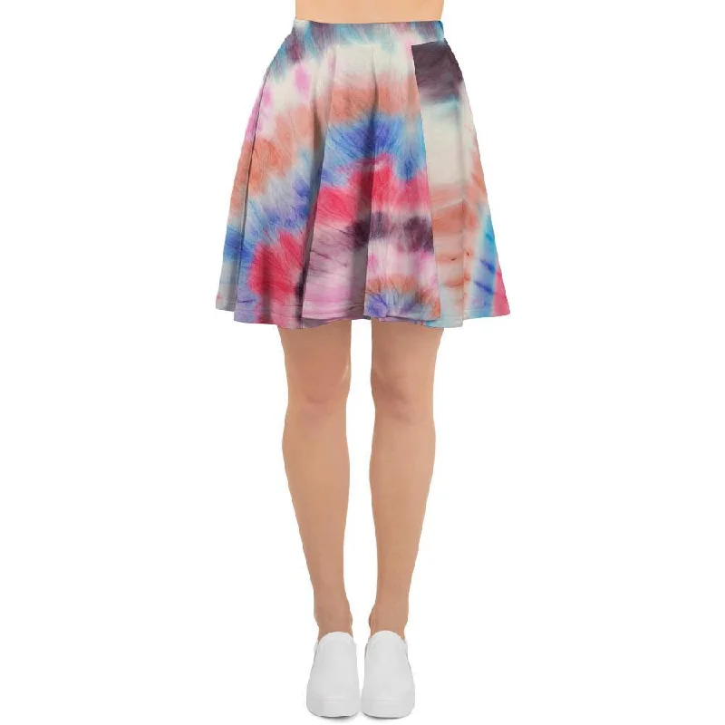 Swirl Rainbow Tie Dye Women's Skirt wool skirt sturdy