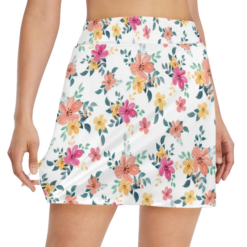 Women's Golf Skirt with Pocket (D64) chiffon skirt floaty