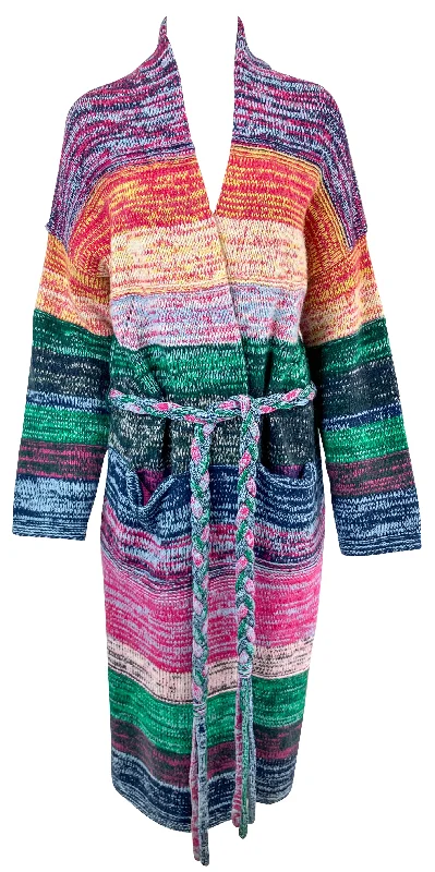 Zadig & Voltaire Allany Sweater Coat in Multi Stretchy Elastic Breathable